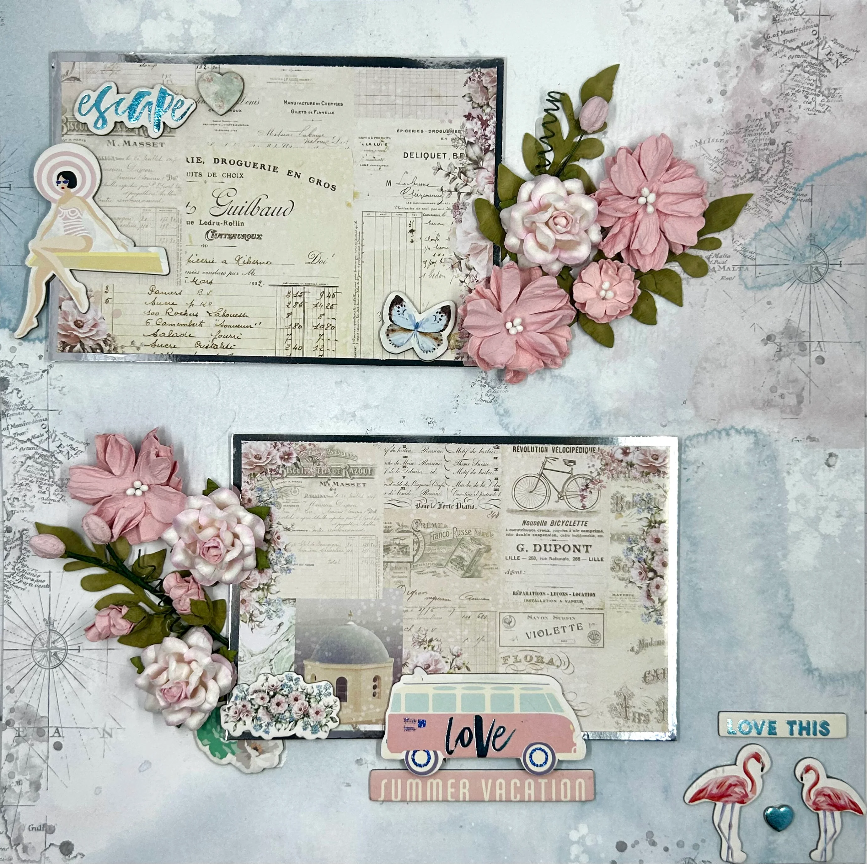 Summer Vacation 2-Page Layout - Image 3
