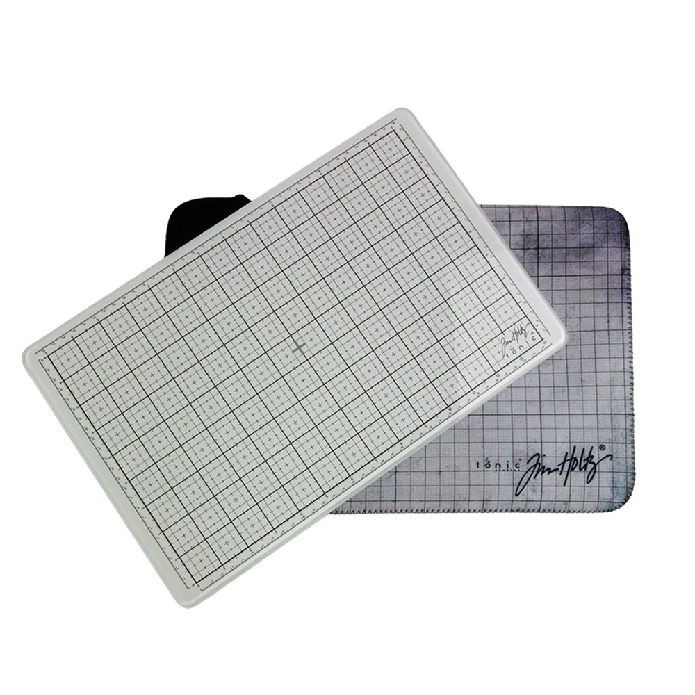Tim Holtz Travel Glass Studio Mat - White - Image 3