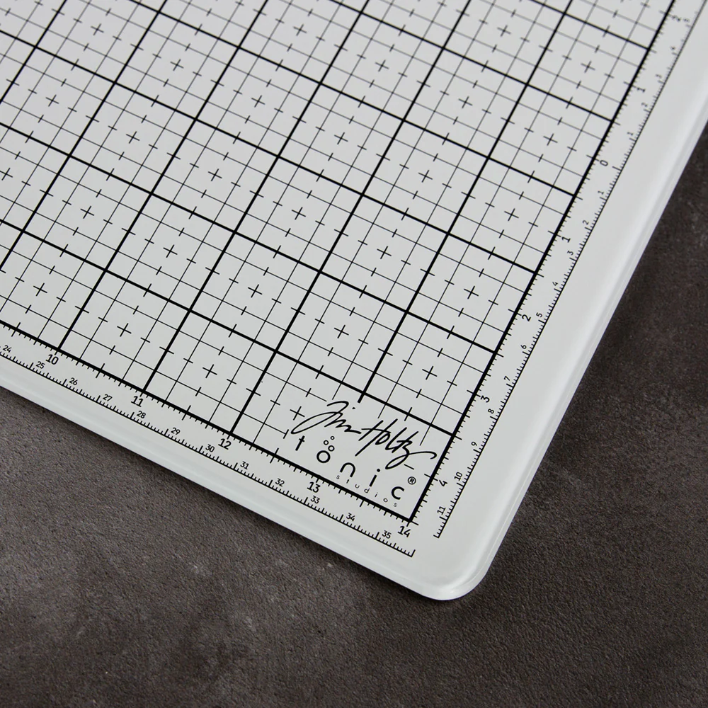 Tim Holtz Travel Glass Studio Mat - White - Image 8