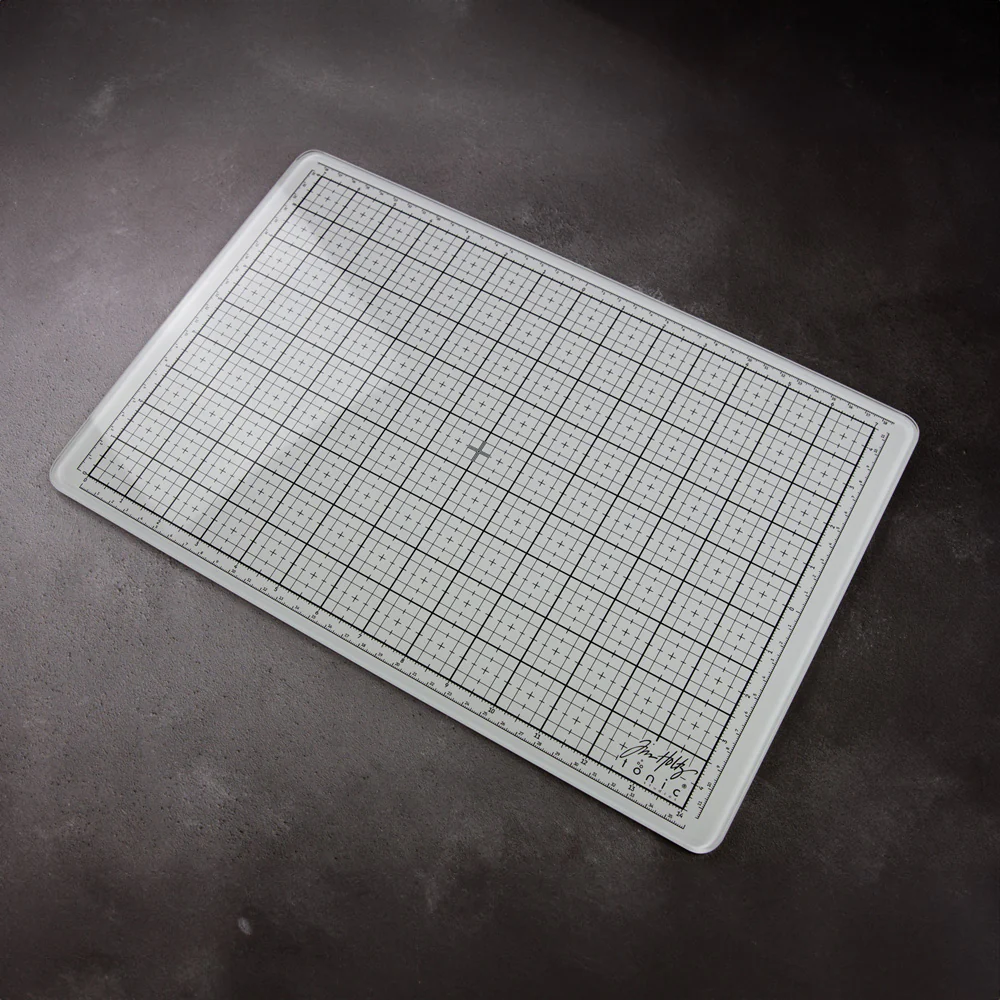 Tim Holtz Travel Glass Studio Mat - White - Image 9