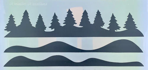 Winter Wonderland Slimline  Stencil - Image 3